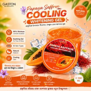 GASTON Papaya Saffron Cooling Whitening Gel 💛